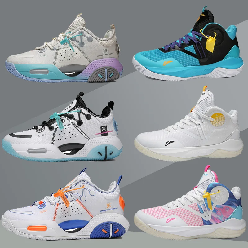 Wholesale New Basketball Shoes Shock Absorption Midsole Student Sports Casual Shoes Cushioning Comfortable Footwear for Students