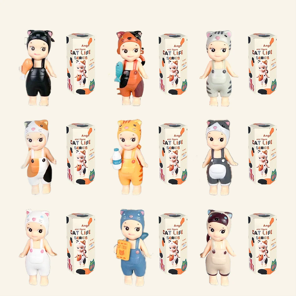 

S Angel Mini Cat Life Series Limited Edition Blind Box: Фигурка Купидона, игрушка для декора автомобиля и дома, подарок-сюрприз для мальчиков