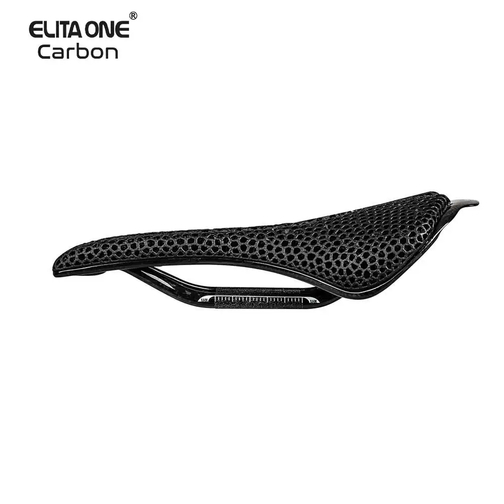 elitaone 3D Printed Saddle Carbon  255x140/248x145mm Light Road MTB Mountain Racing Bicycle Seat Cushion Cycling Seating Accesso