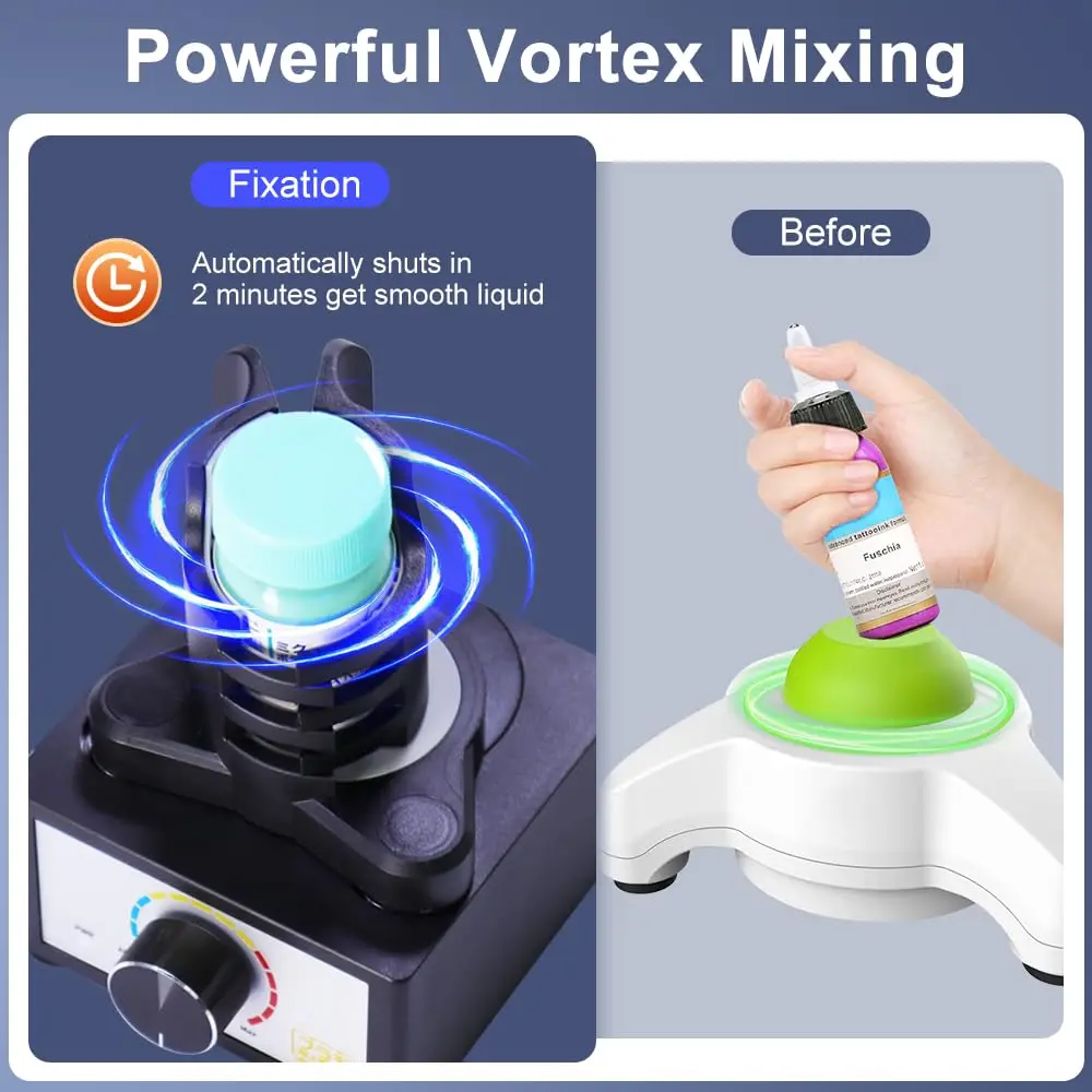 Mini Vortex Mixer, DIY/Gundam Model Paint Shaker,300~2400rpm,Three-Stage Speed Mix,Suitable 10-100ml Shaker