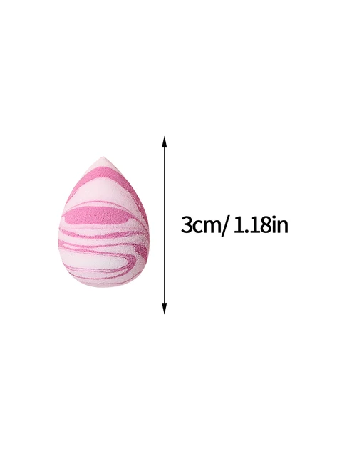15Pcs Mini Marble Pattern Makeup Sponge Set Dry Wet Use Cosmetic Sponges For Foundation Concealer Loose Powder Beauty Tools 6