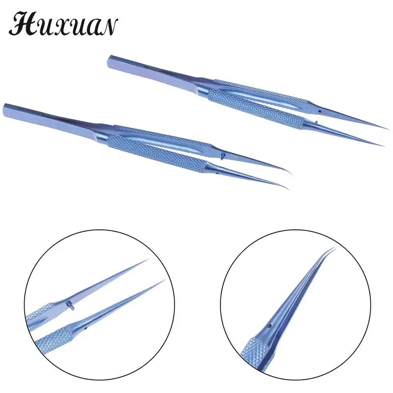 Titanium alloy tweezers repair tool 0.15mm edge precision fingerprint tweezers