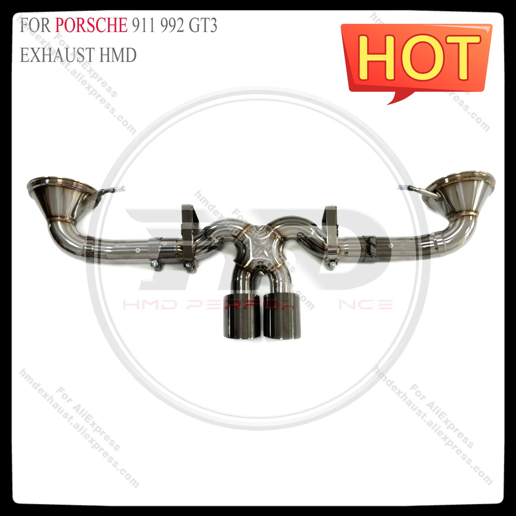 HMD Stainless steel  Exhaust Catback for Porsche 911 992 GT3 4.0L 2021+ Without Valves