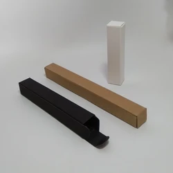 100pcs/lot-1.7*1.7cm  Mini Size Black White kraft Paper Box For Eyeliner Lipstick Perfume Gift Packaging valve tubes
