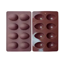 DIY Baking 8cup Silicone Egg Mold Food Grade Cake Decorating Chocolate Mold Easter For Kitchen DIY Baking Tools