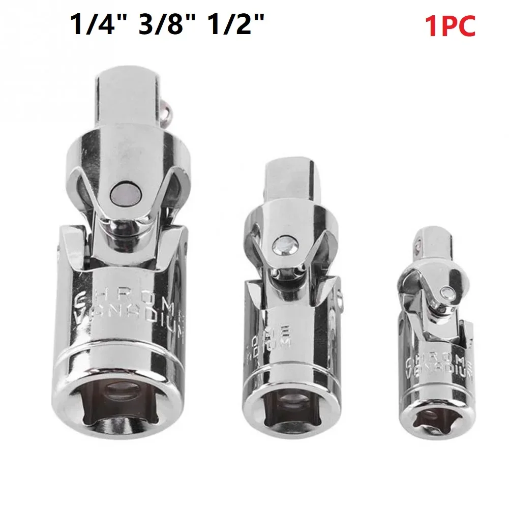 1/4 3/8 1/2 Universal Joint Set Ratchet Angle Extension Bar Socket Adapter Manual Bar Socket Swivel Ratchet Socket Tools