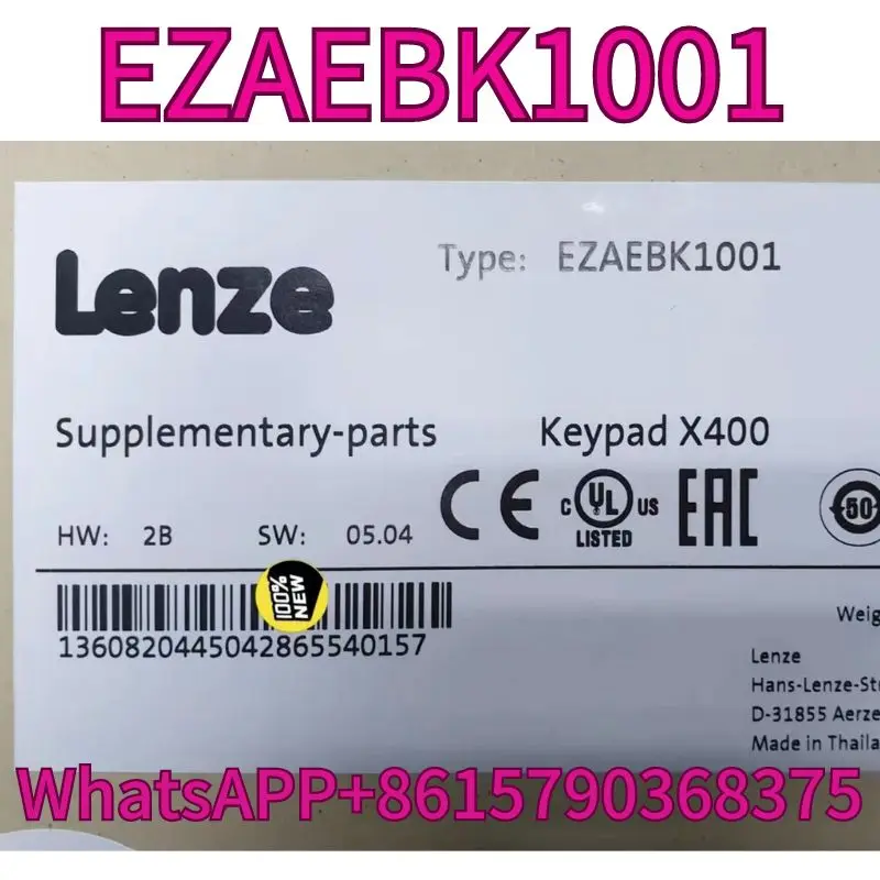 

Совершенно новая панель управления 8400/9400 EZAEBK1001 поставляется с годовой гарантией и возможностью быстро доставки.