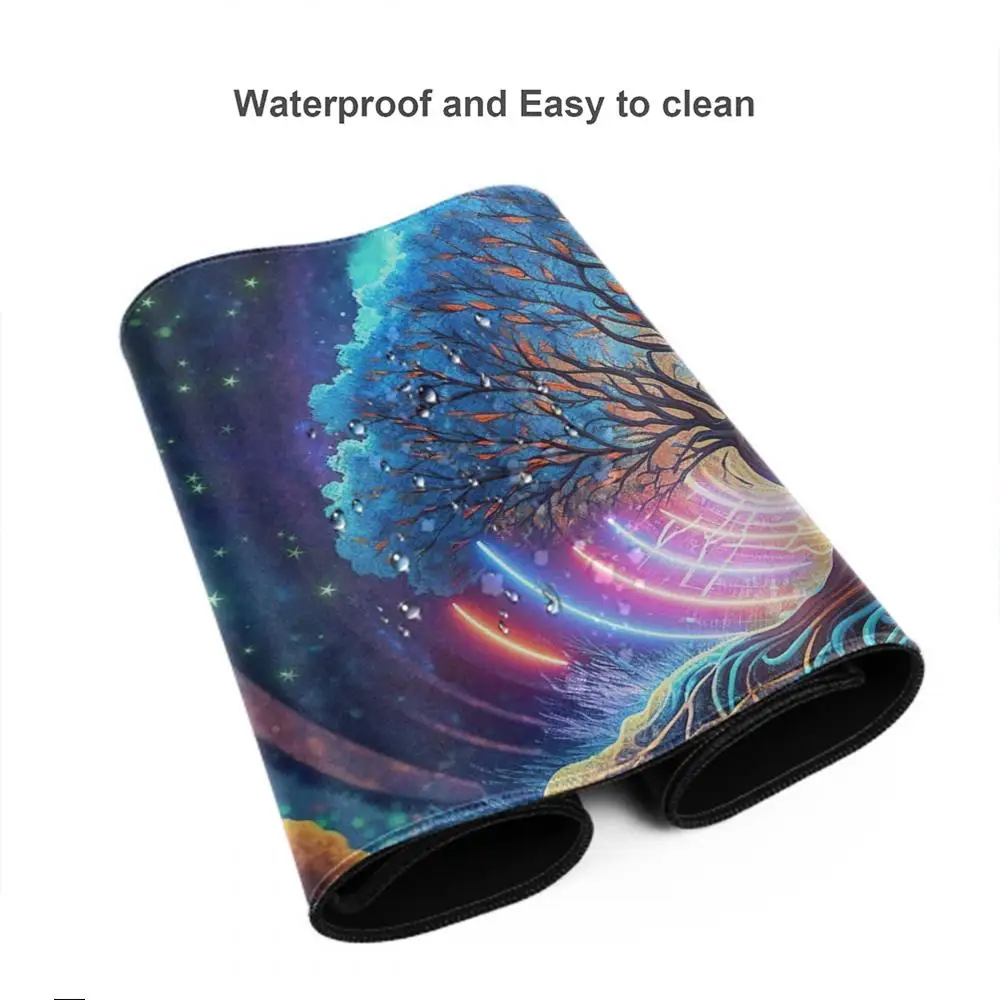 Alfombrilla de ratón The tree of life, accesorios para juegos, alfombrilla de teclado XXL con borde de bloqueo grande, alfombrilla de mesa de 900x400mm, alfombrilla de ratón para juegos