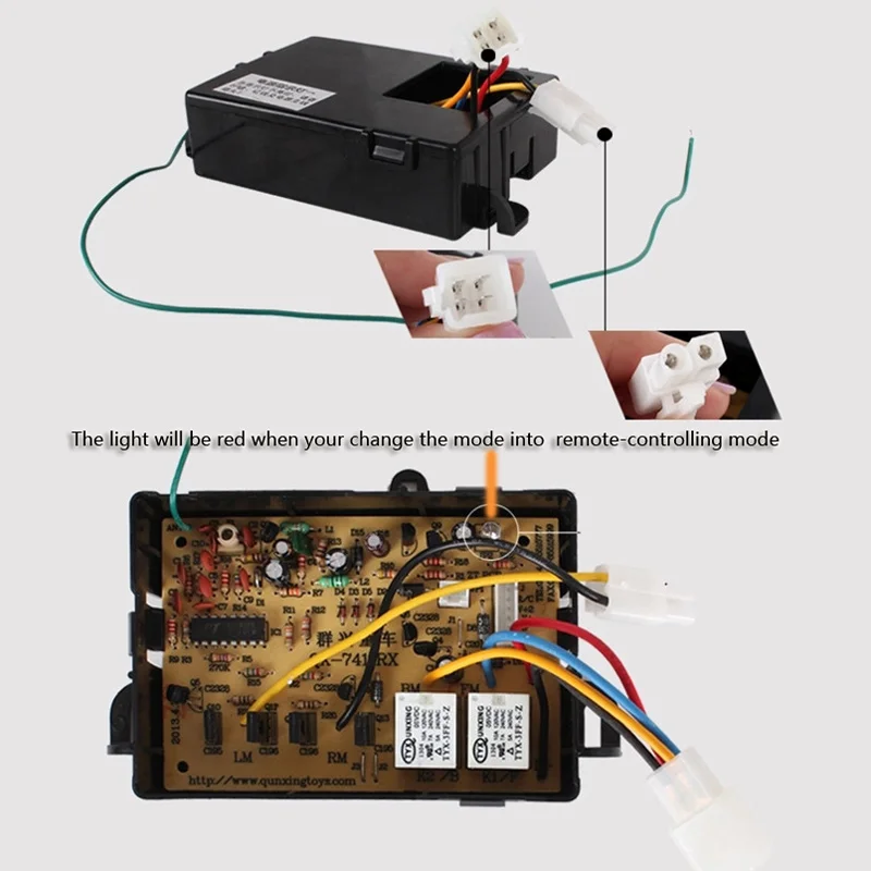 QX-7788RX QX7411/7466/7788/7422  Child electric car 49mhz 6V universal remote control and receiver,toy car remote transmitter