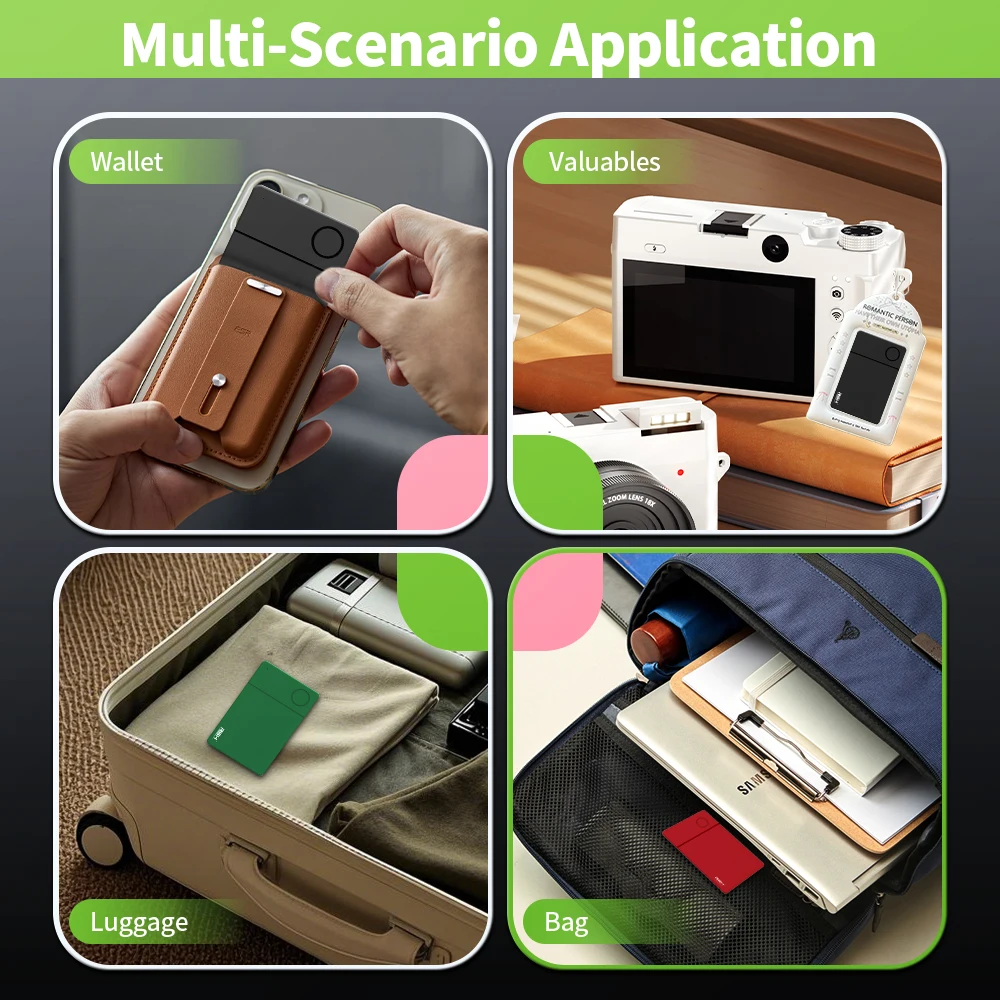 جهاز تتبع بطاقة الشحن اللاسلكي RSH Slim، يعمل محدد موقع Android مع Google Find Hub App، حقيبة محفظة مضادة للخسارة، اختيار هدية #5