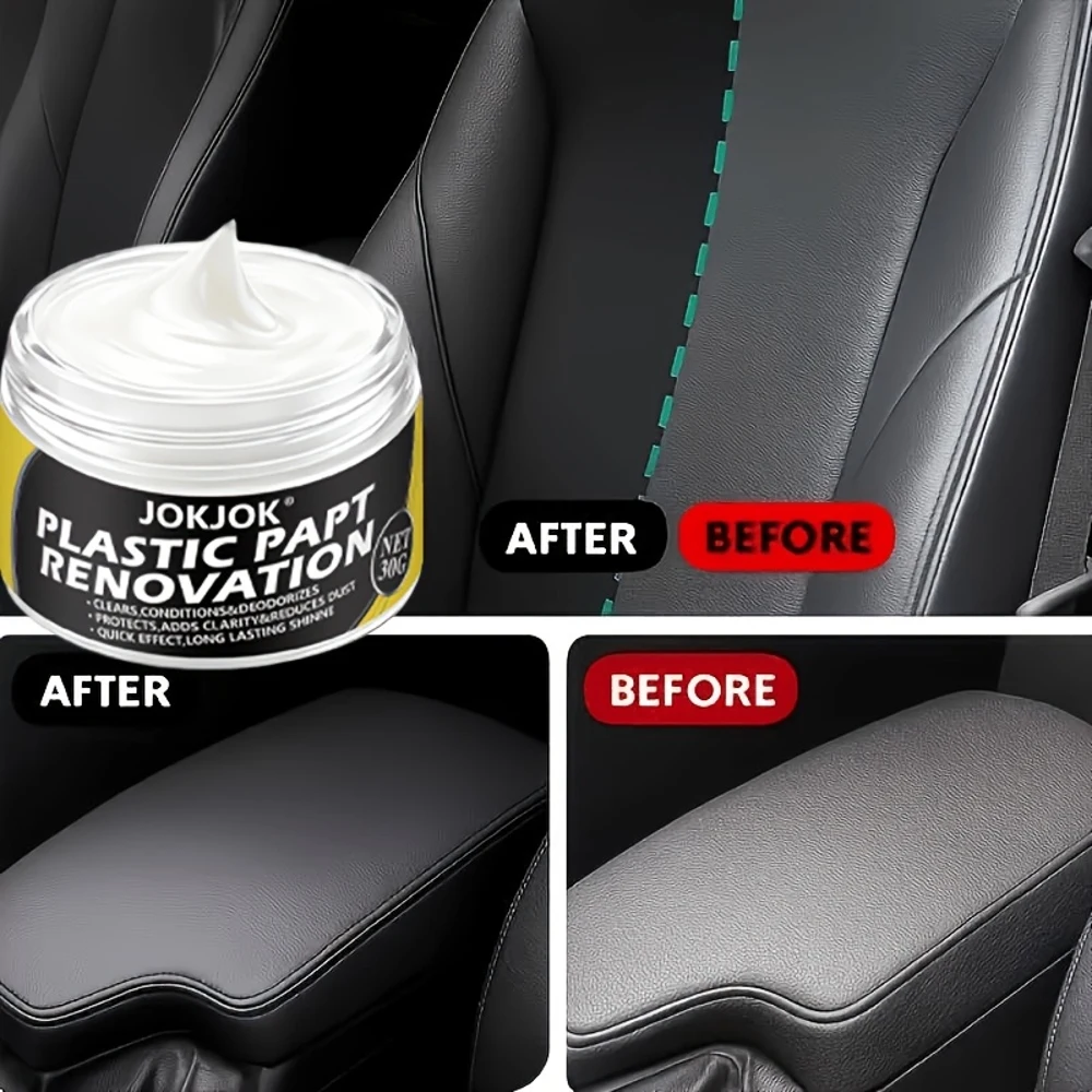 Car Interior Exterior Care Polishing Tool Kit for Doors, Dashboards, Steering Wheels And Plastic Parts