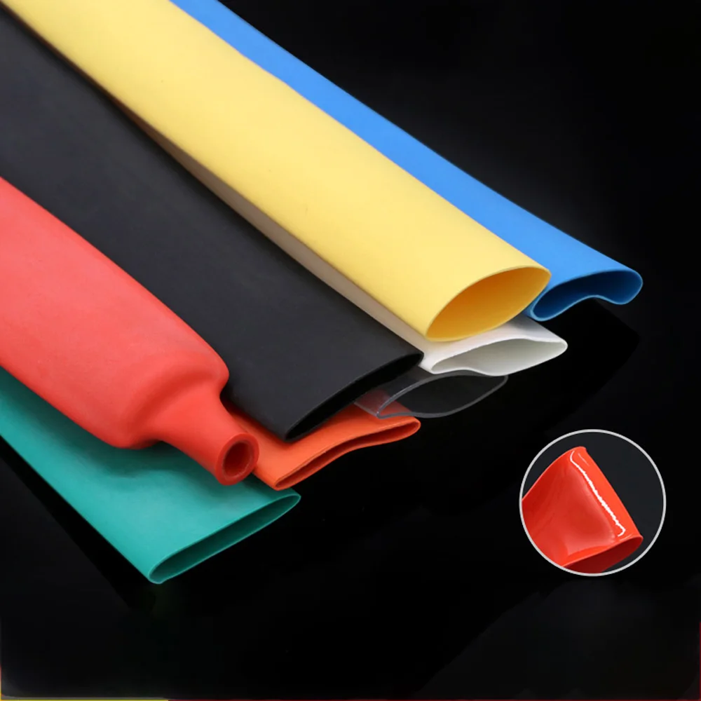 1M/2M/5M/10M/20M φ39mm Double Wall Heat Shrink Tube 3:1 Shrinkage Rate Thick Wall With Glue Waterproof Seal Multicolor