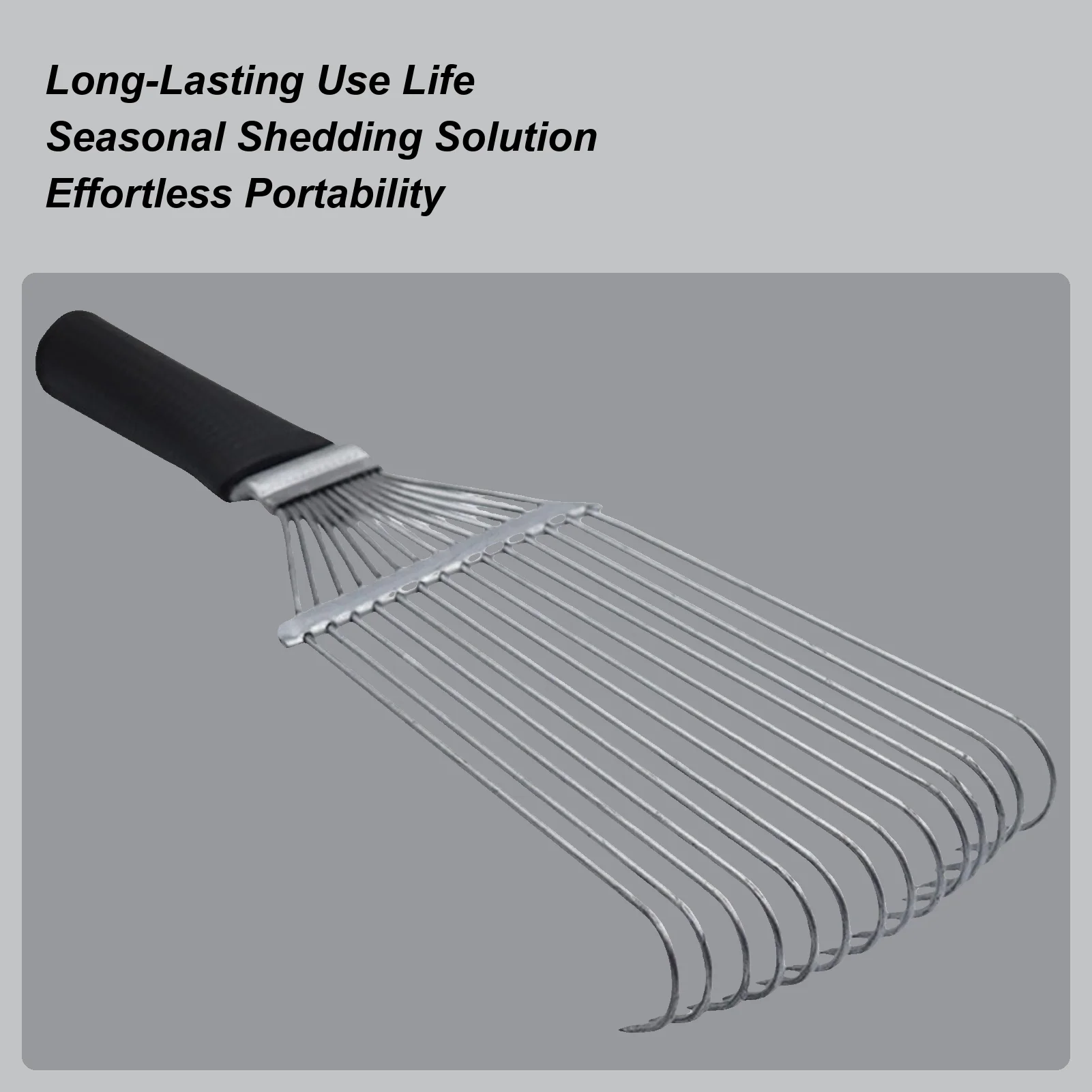 

Livestock Grooming Rake Undercoat Rake Back Scratcher Steel Ergonomic Cashmere And Wool Brush For Pets Goat Sheep Cattle Animals