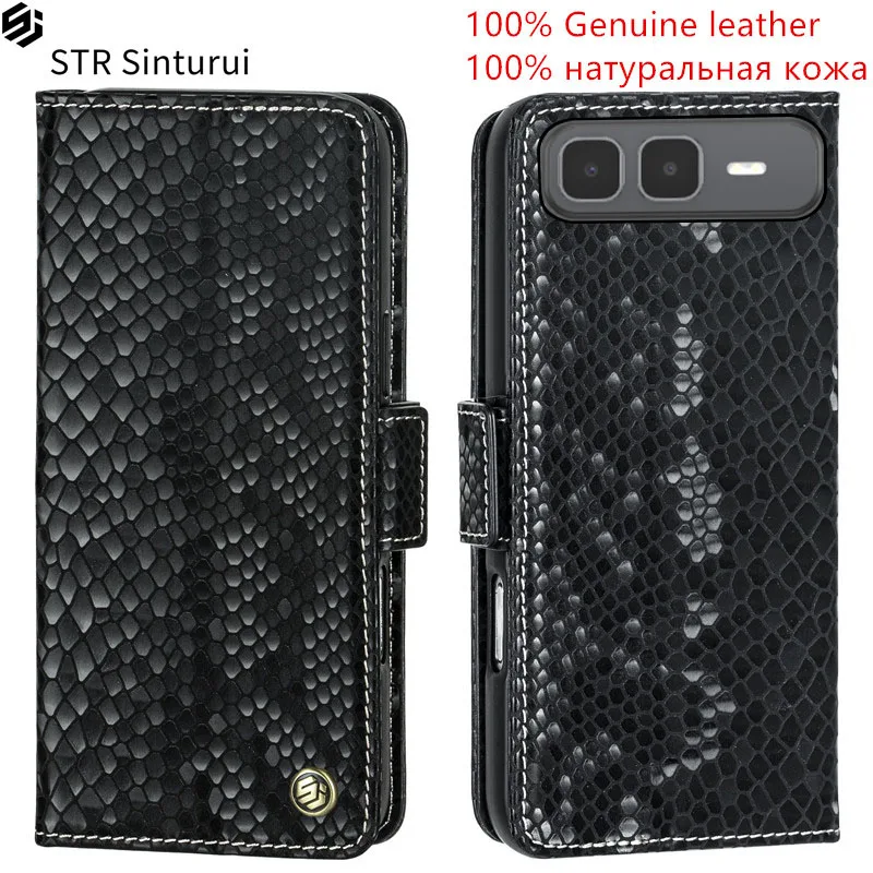 

STR 100% Genuine relief pattern leather card Slot Wallet Cover For Infinix Smart 7 8 9 10 HD Plus Pro Flip shockproof phone Case