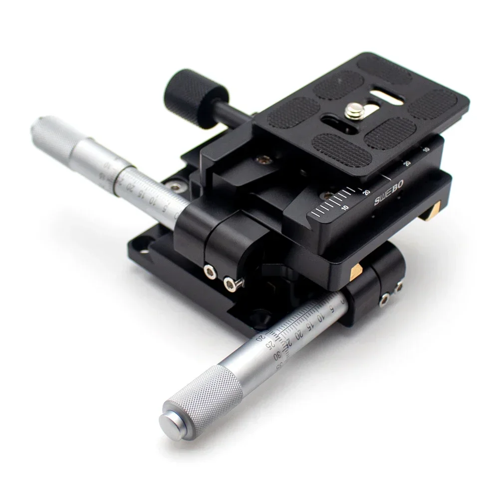 XY محور ميكرومتر دقة الشريحة 0.01 مللي متر ماكرو التصوير التراص عموم إمالة عن قرب اطلاق النار منصة النزوح #6