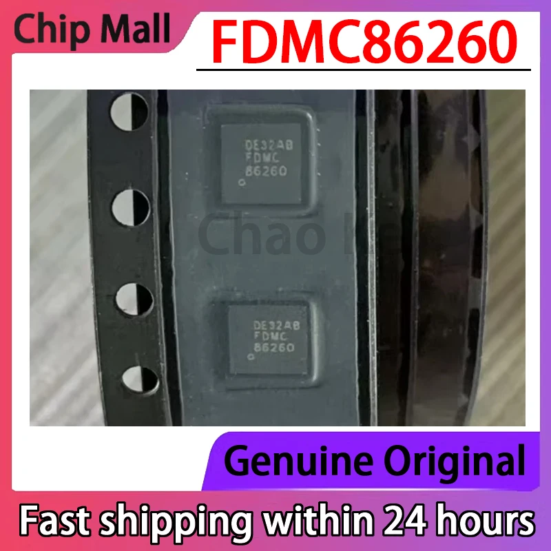 2PCS New 86260 FDMC86260 DFN-8 (3.3x3.3) Original Field-effect Transistor in Stock