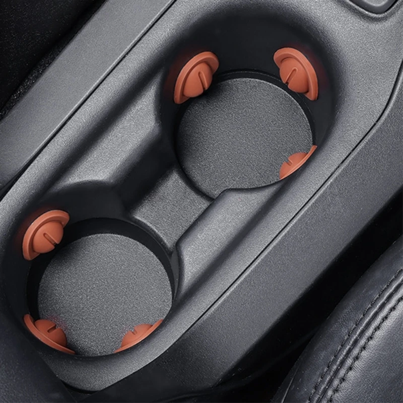 Anticollision Decal Noise Reduction Cup Holder Coasters For Car Drink Limiters