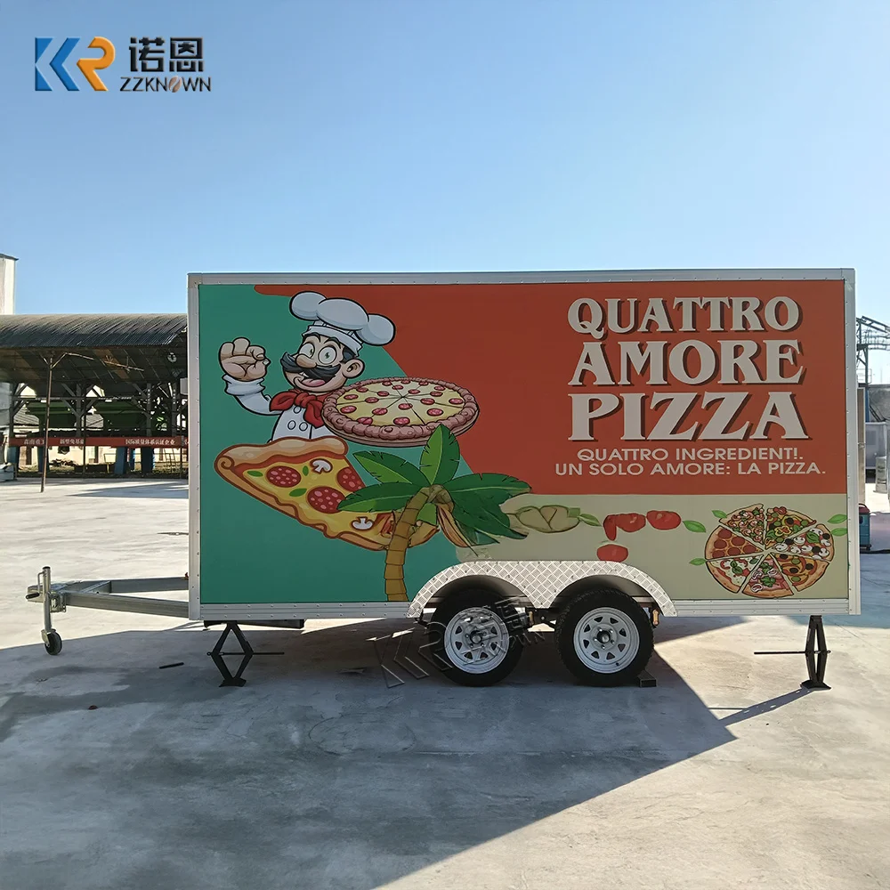 

Custom Size Custom Ice Cream Donut Truck Mobile Concession Food Trailers Fully Equipped Food Truck With Kitchen