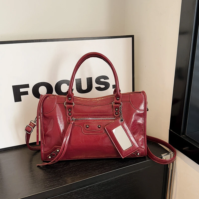 Bolsa tote de alta qualidade elegante couro clássico designer paris moda grande capacidade cor sólida viajante