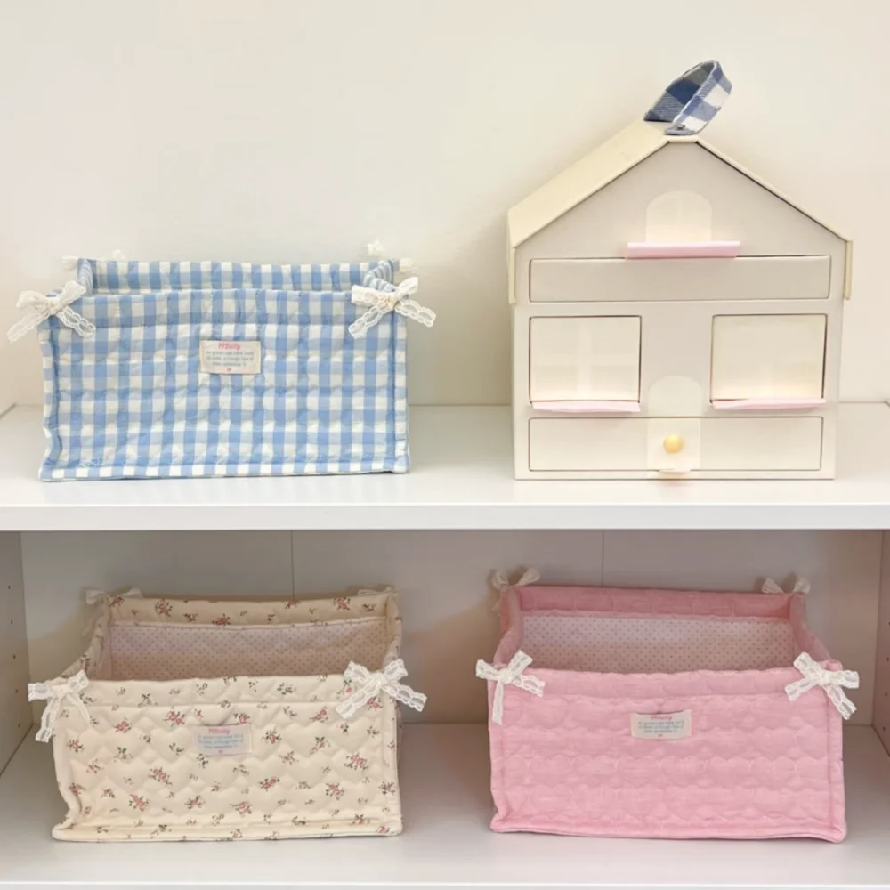 

Sweet Bow Desktop Storage Various Options Floral Heart Home Decor Storage Basket