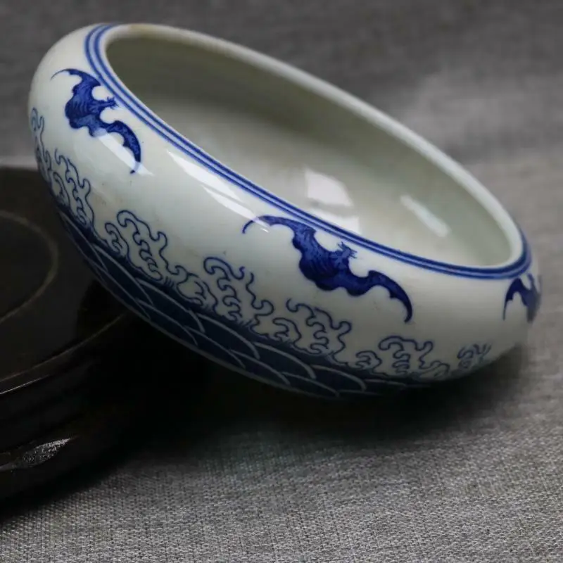 Old Chinese Blue and White Porcelain Hand Painted Cloud Dragon Jar Pots