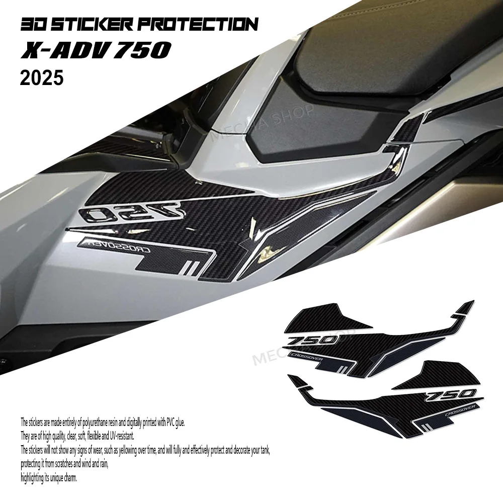 

For X-ADV 750 Sticker Motorcycle 3D Sticker Protection Side Protection Xadv750 X ADV 750 X ADV750 2021-2025