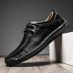 Platform Men Shoes Luxury Brand High Quality Oxford Shoes Men‘s Casual Lace Up Dress Shoes Loafers Shoes Moccasins Office Shoes