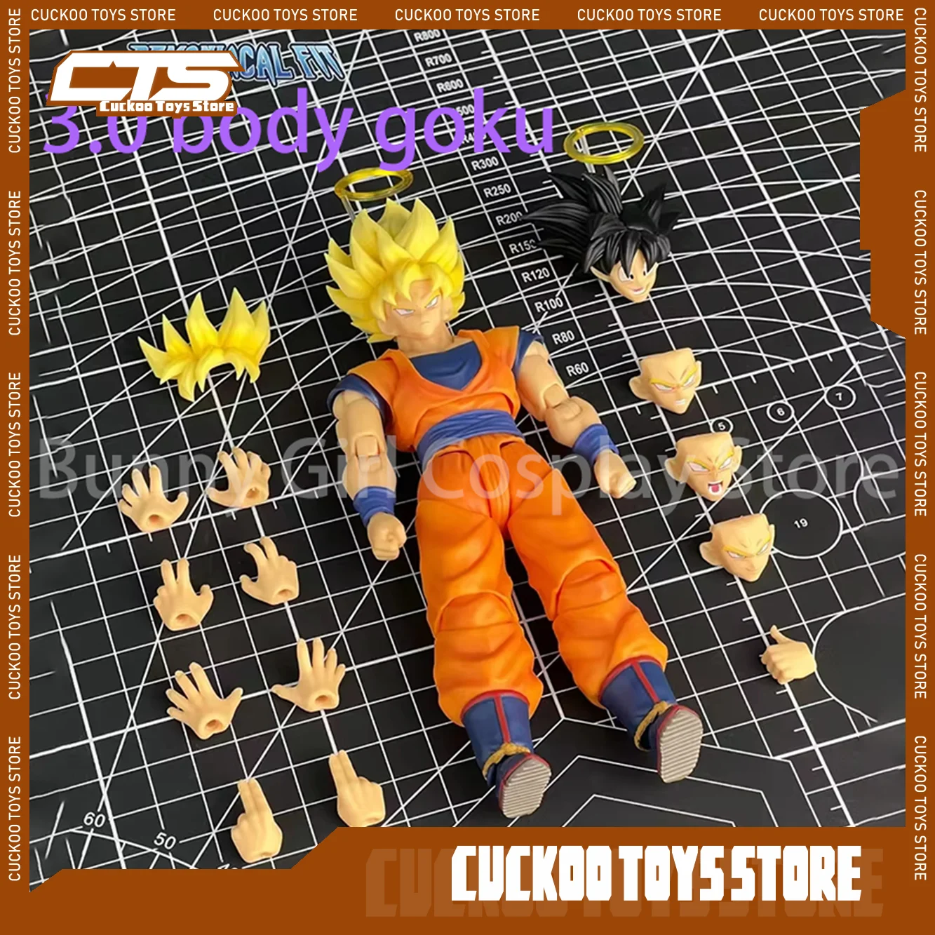 Figurki Demoniacal Fit Dragon Ball Super Saiyan Goku 3.0 Goku Dbz Wojownik z Drugiego Brzegu - dostępne od ręki