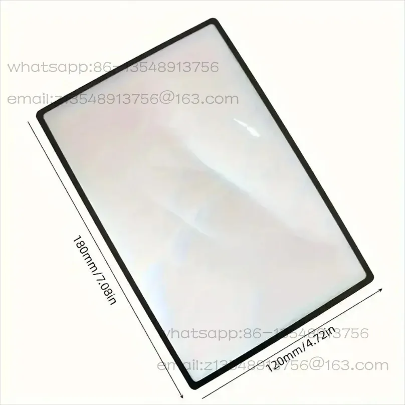 PVC magnifying glass bookmark large area card ultra-thin (180x120mm)