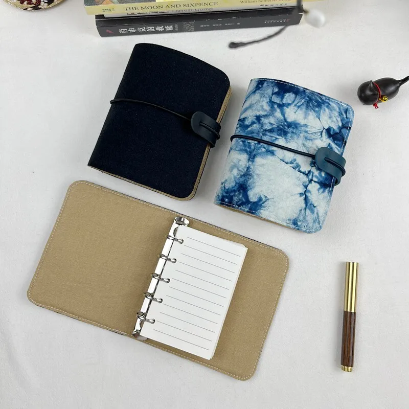 M5 Handbook Loose Leaf Notebook Retro Notebook Notebook Portable Mini Handbook Student Diary 13x10cm