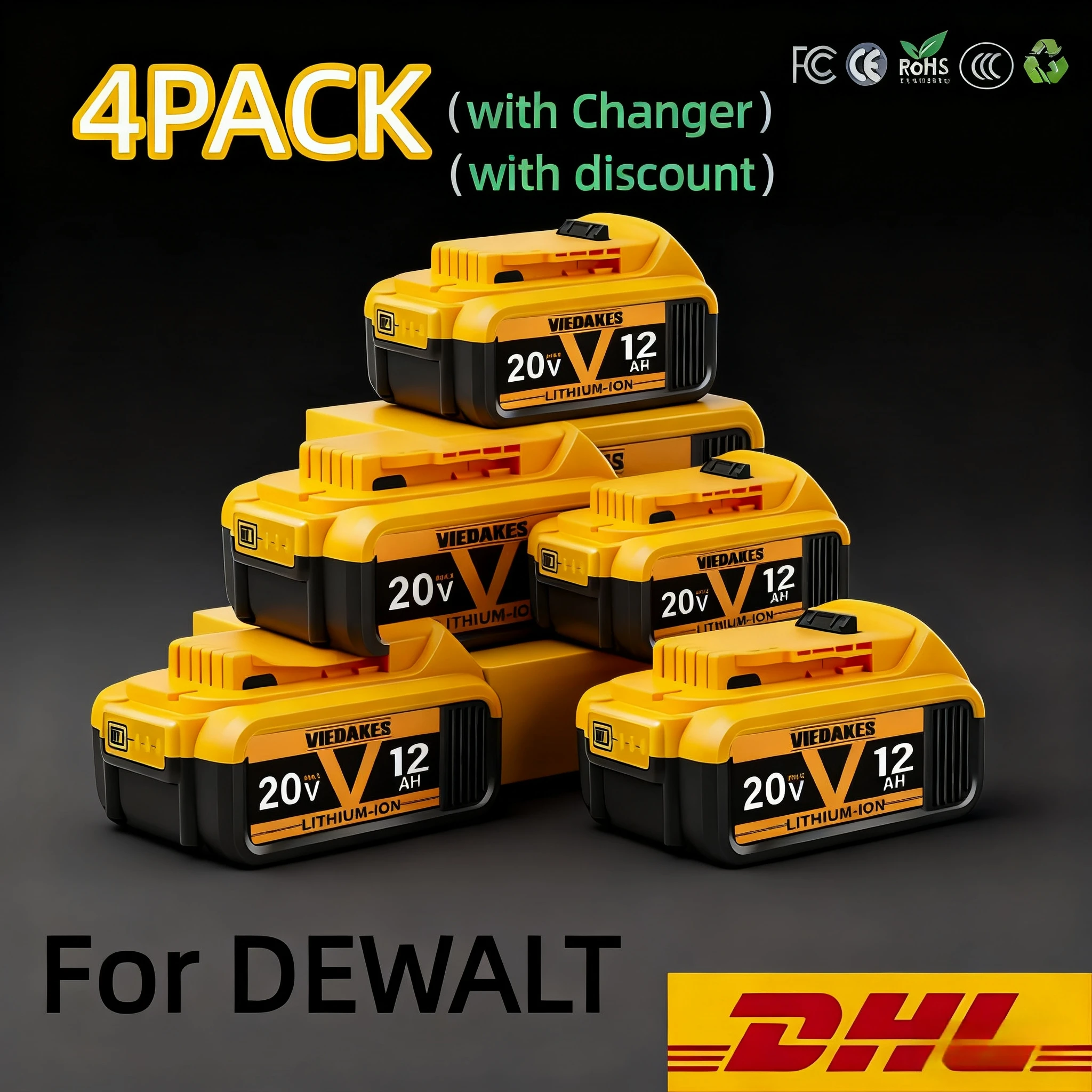 

Original for DEWALT 12V MAX 2.0Ah 3.0AH Tool Lithium-ion Battery.For DEWALT DCB120 Brushless electric drill
