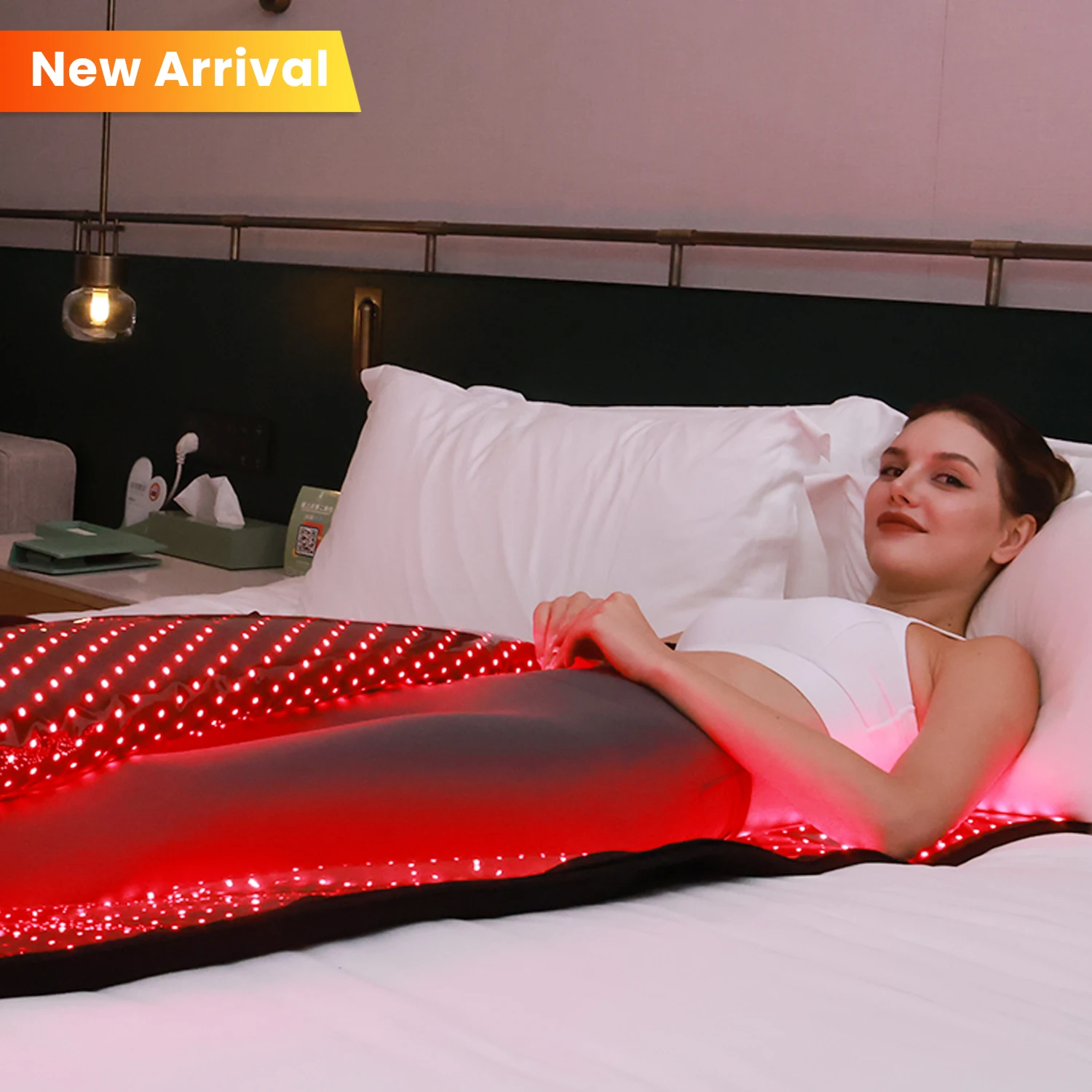 2026 2025 Hot Sale 660nm 850nm Led Red and Near Infrared Light Therapy Blanket Pod Red Light Therapy Full Body Mat Bed