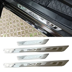 For Peugeot 2008 2023 2022 2020 2019 2018 2016 Stainless Steel Door Sill Scuff Pedal Cover Car Accessories Styling Auto Trim