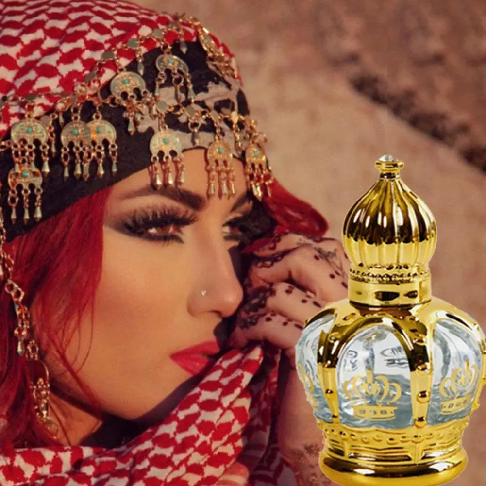 1 Stuks 15Ml Geconcentreerde Parfum Olie Gouden Fles Voor Vrouwen Originele Langdurige Verleidelijke Arabische Eau De Parfume