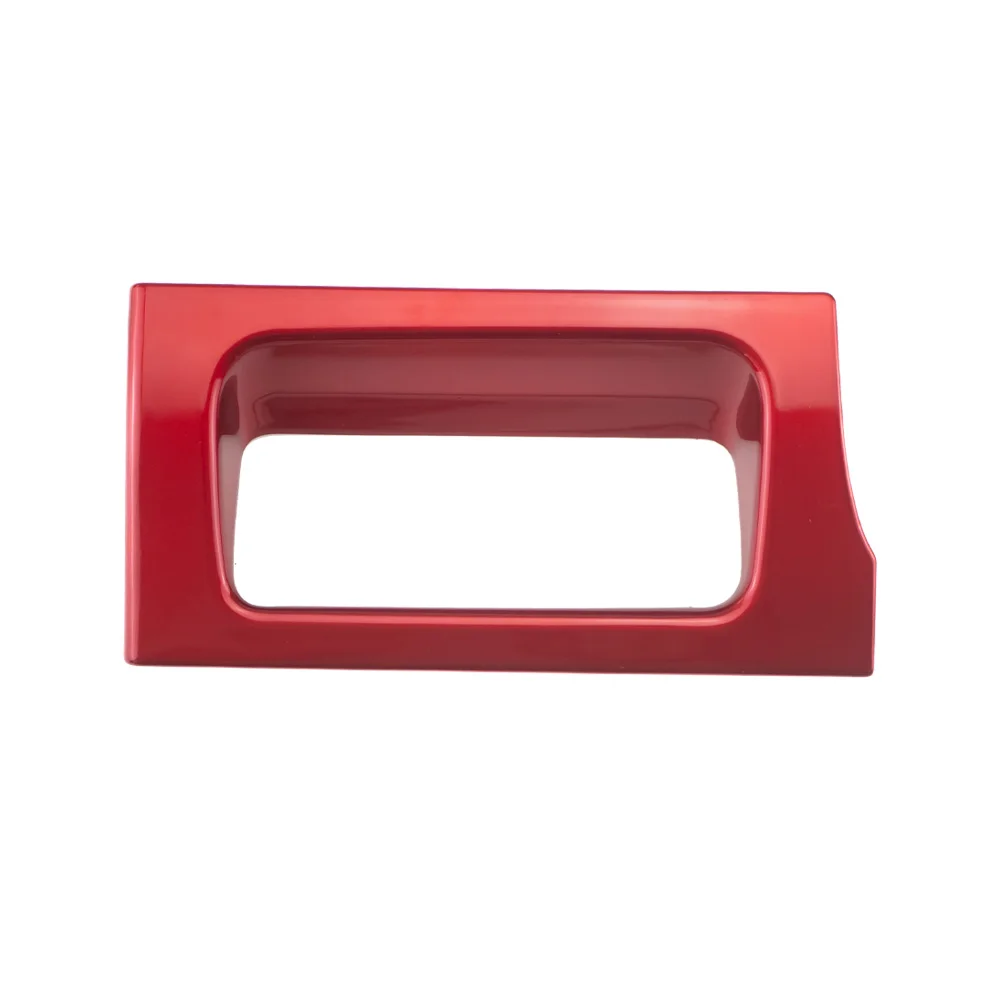 1pc ABS Carbon Fiber Color or Red Headlight Switch Button Frame Cover Trim Interior Decorative for LHD Ford Ranger Everest 2023