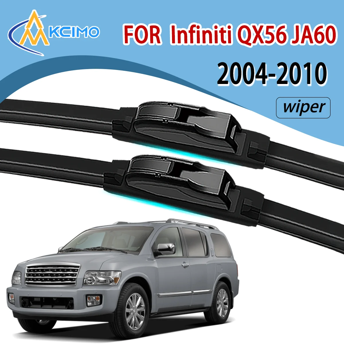 

Front Windshield Wiper Blades For Infiniti QX56 JA60 2004–2010 Windscreen Window Car Accessories 2Pcs
