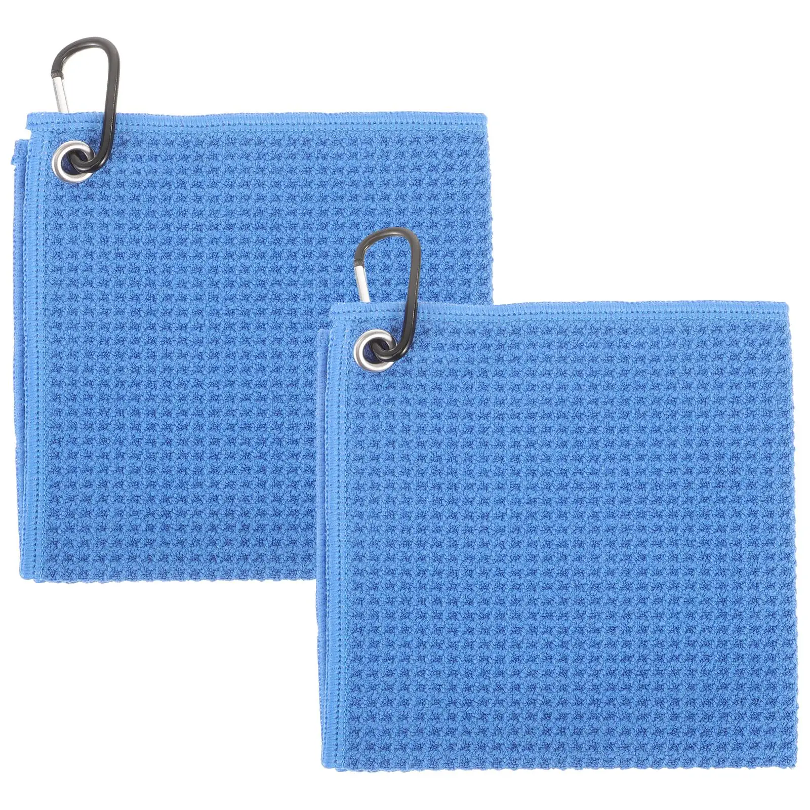 2 Pcs Golf Towel Soft Towels Ball Multi-directional Golfs Cleaners Portable Wet