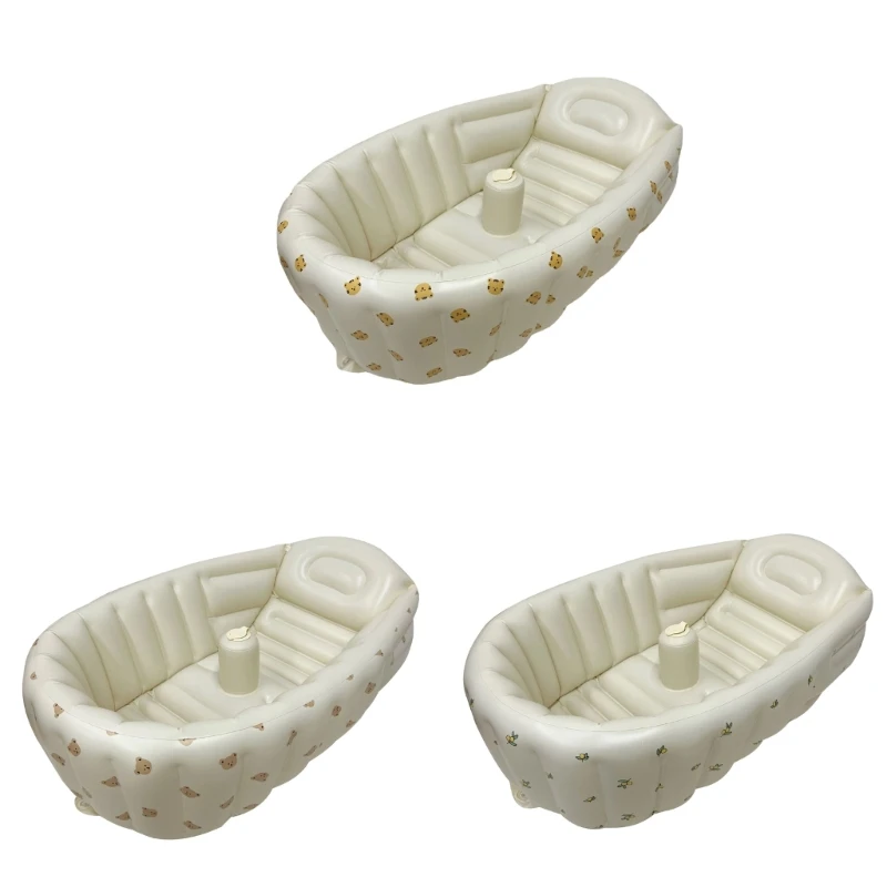 Folding Paddling Pool for Baby Portable Inflatable Bathtub Newborn Travel Gear