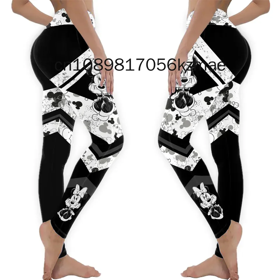 2024 New Fashion Hello Kitty Women Leggings Women Sports Pants Ladies Mickey Gym Pants Female Casual Pants