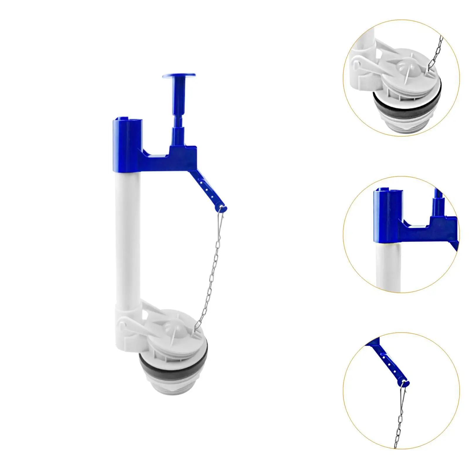 Toilet Float Flush Valve Part Easy to Install Repair Parts Cistern Top Press Drain Valve for Shopping Mall Dormitory Hotel Home