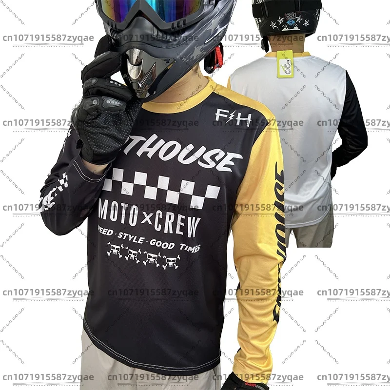 

Men's motorcycle downhill jersey MTB MX Endurance Mountain Bike Loose Rider Jersey BMX Bike Cross Country Sports Shirt