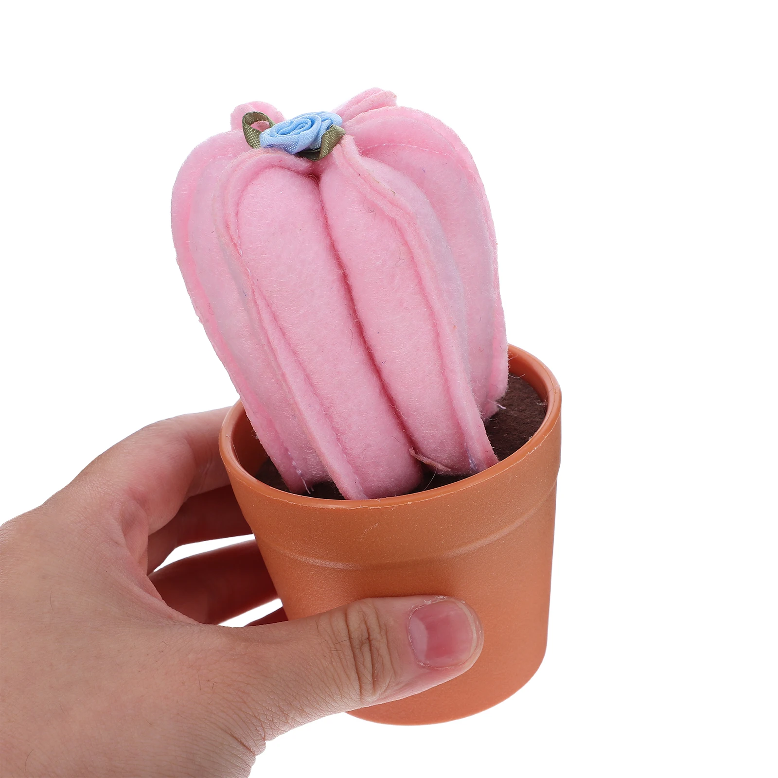 

Cactus Needle Pad Embroidery Pin Cushion Storage Box Holder PP Cotton Cactus-shaped Crochet Pincushion