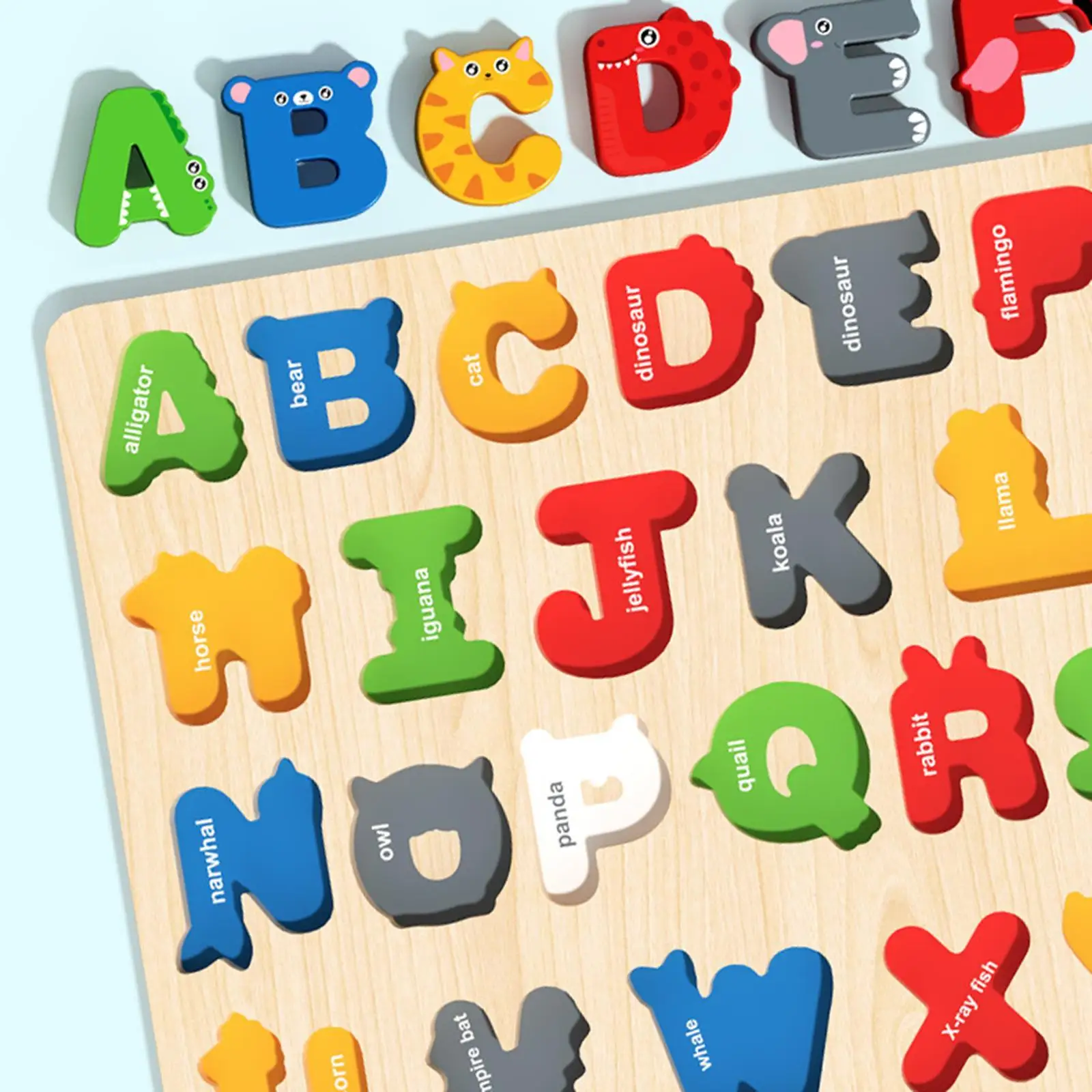 Wooden Puzzle for Kids Developmental Fine Motor Skill Board Game Preschool Educational for Age 1 2 3 Years Old Holiday Gifts