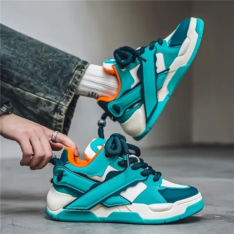 

Новинка 2024, весенне-осенние спортивные белые туфли, увеличивающие рост, универсальные, повседневные, легкие, туфли для доски на толстой подошве