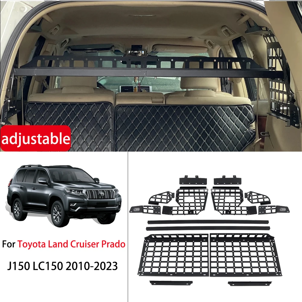 For Toyota Land Cruiser Prado J150 LC150 2010-2023/ Lexus GX460 2010-2021 Trunk Shelf Modular Storage Molle Panel Cargo Racks