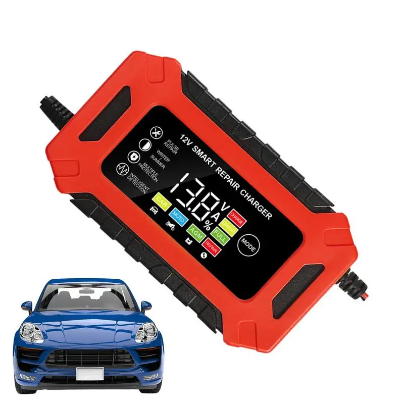 

Battery Chargers 12V Smart 6A Battery Maintainer Battery Minder With Temperature Compensation For Motorcycle Car Lawn Mower Boat