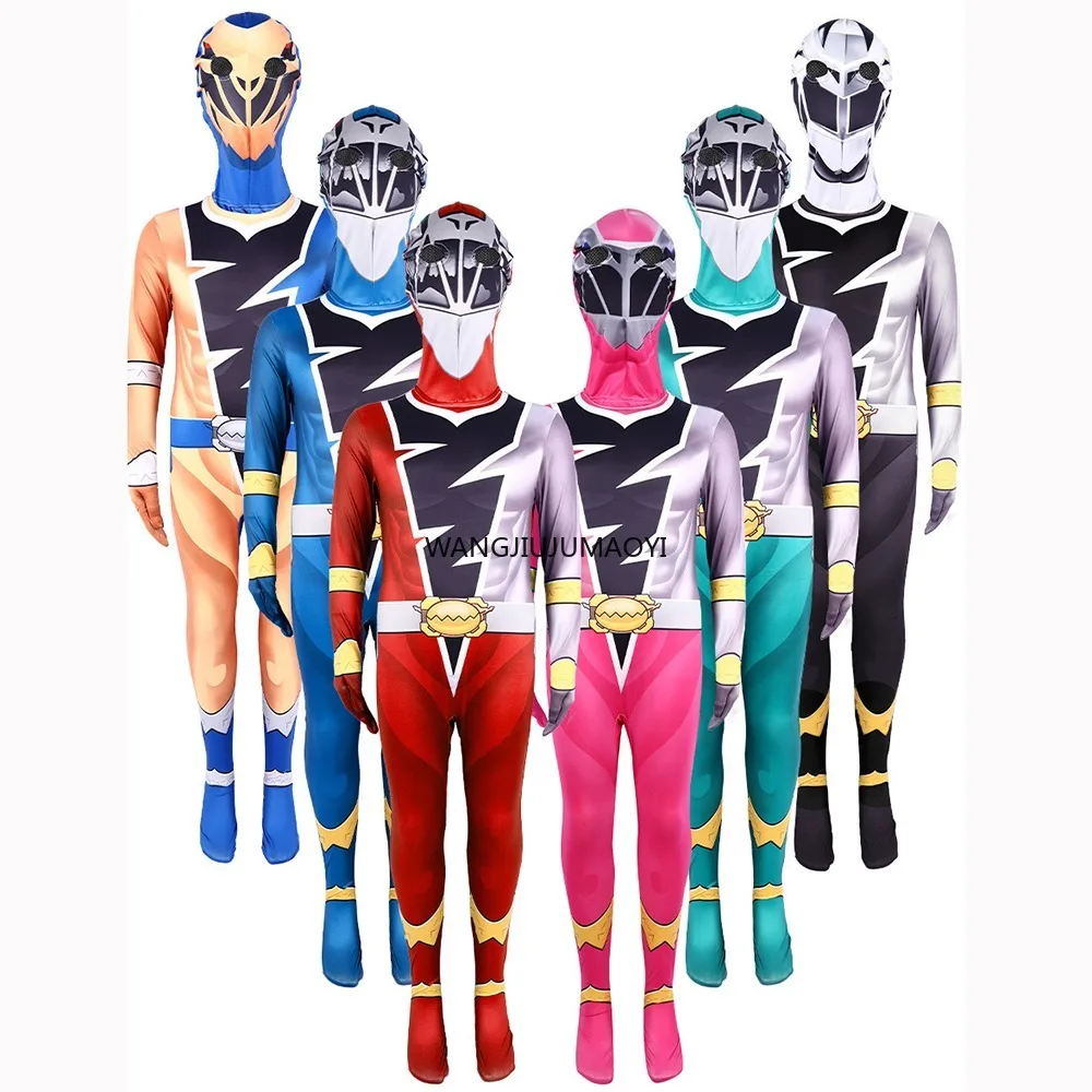 Anime Fancy  Ranger Kishiryu Sentai Ryusoulger Cosplay Costume Jumpsuit Halloween Party Role Play Men Clothes