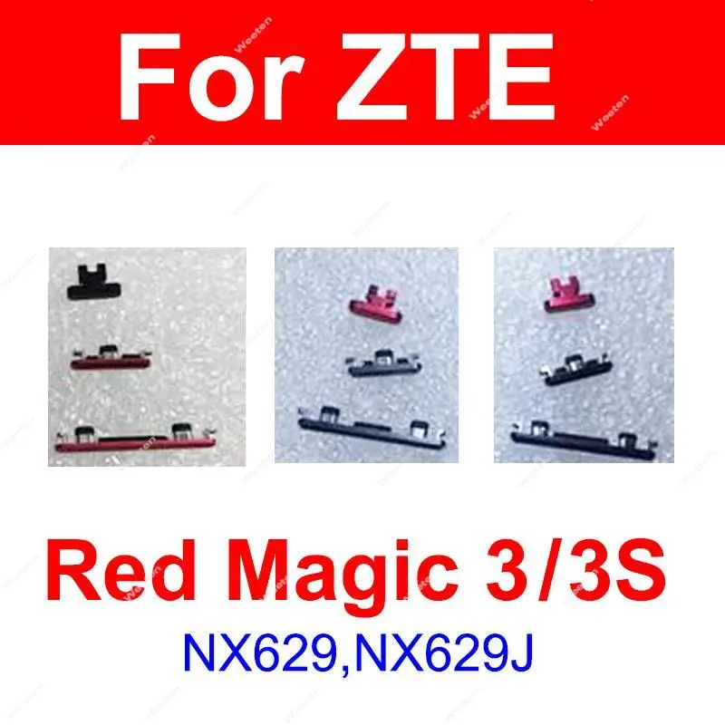 

On Off Power Volume Side Buttons For ZTE nubia Red Magic 3 3S NX629J Volume Power Gaming Side Keys Parts