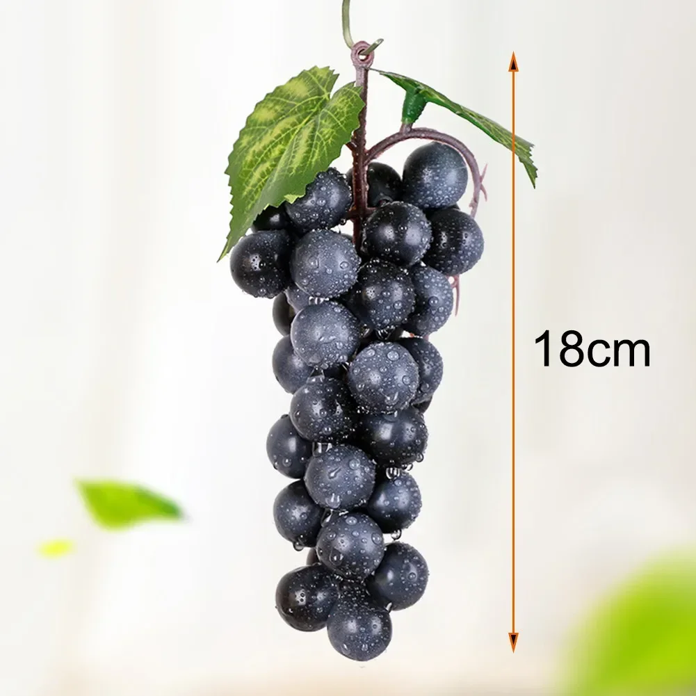 Simulated Fruit Grape Skewers Artificial Fruit Grape Food Lifelike Fake Fruits Plant Home Office Party Garden Decoration Supply