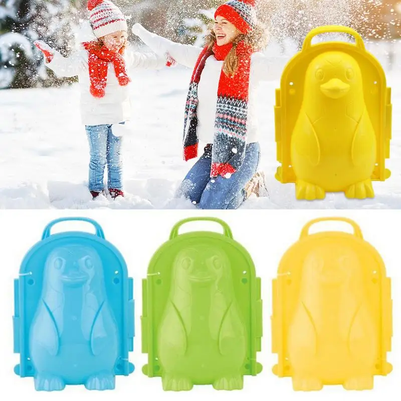 

Snow Maker Toy 3D Penguin Snow Mold And Sand Mold Snow And Sand Playing Mold For Kids Snow Maker Toy Outdoor Beach Toy for kids